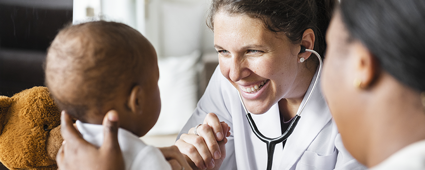 Baby Visiting Doctor to Check on Baby Cold Symptoms