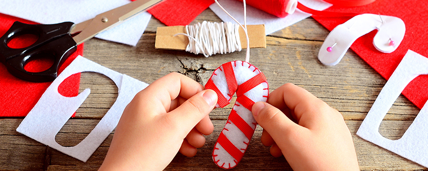 Candy Cane Holiday Crafting for Kids