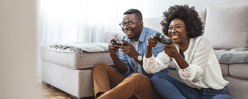 New Parents Playing Games for At-Home Date Night