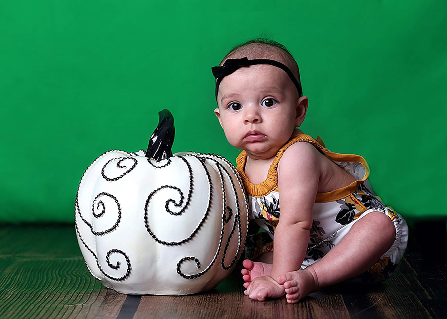 Red Rock's October 2020 baby of the month, Amelia