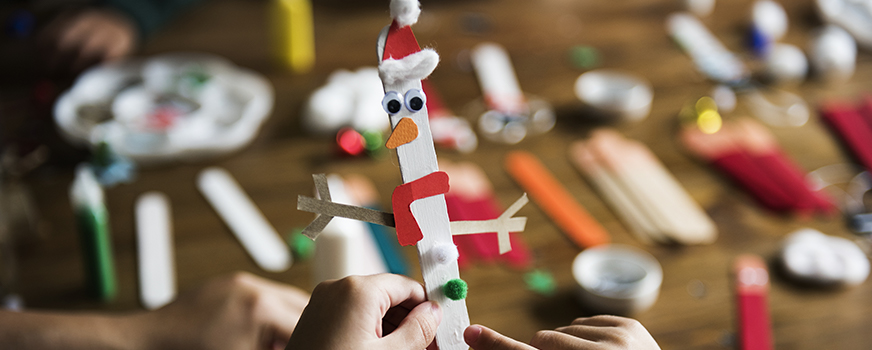 Snowman Holiday Craft for Kids