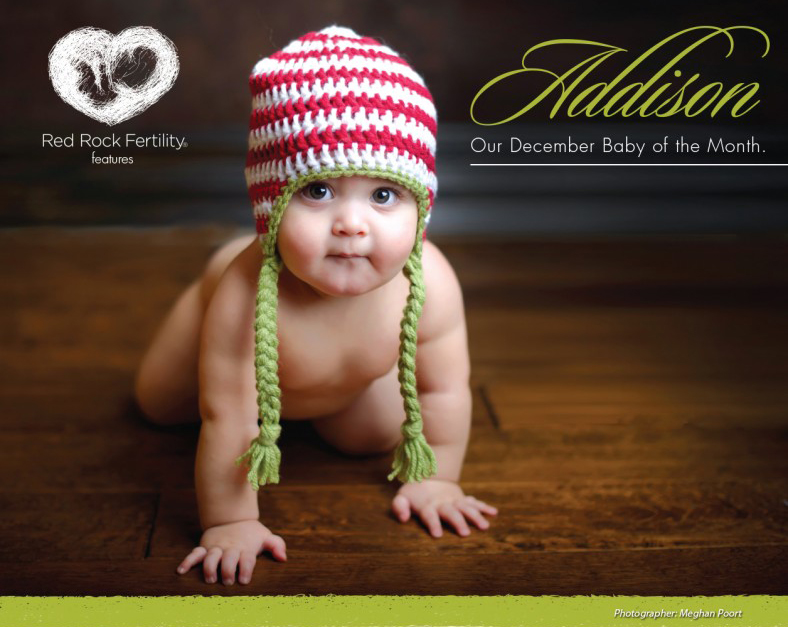 December baby of the month, Addison