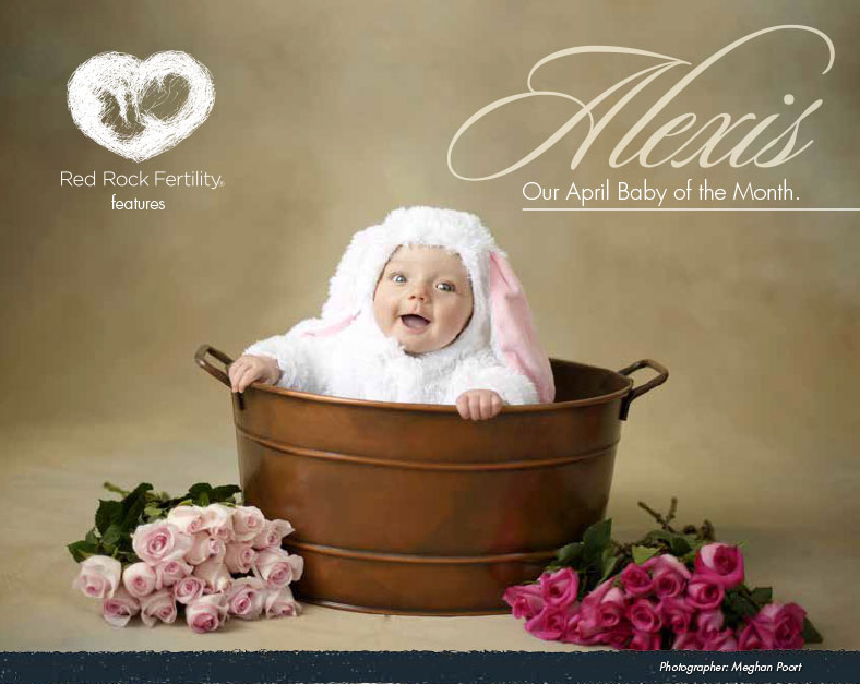 April baby of the month, Alexis