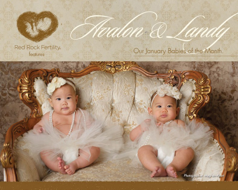 January babies of the month, Avalon & Landy