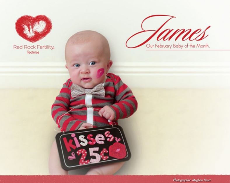 February baby of the month, James