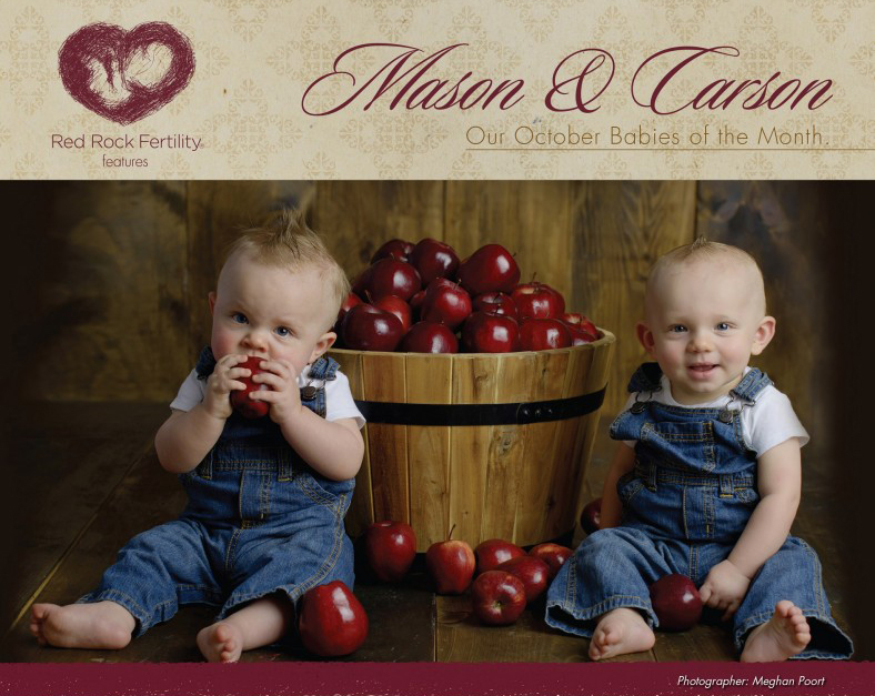 October babies of the month, Mason & Carson