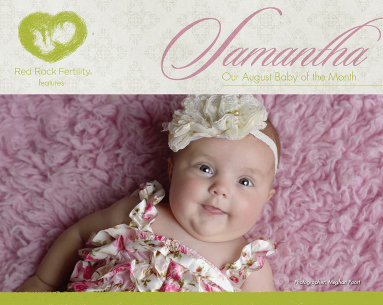 August baby of the month, Samantha