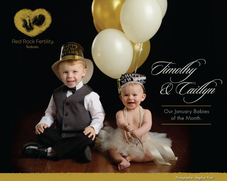 January babies of the month, Timothy & Caitlyn