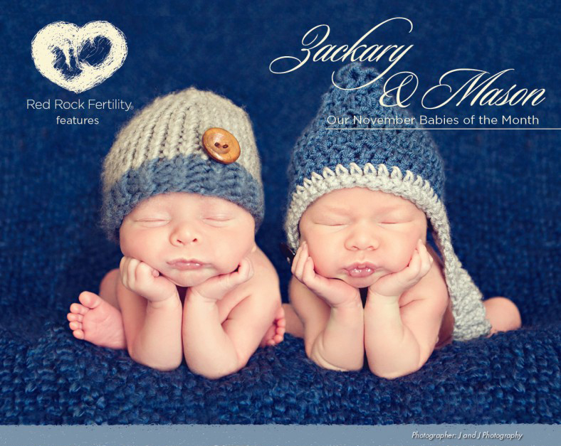 November babies of the month, Zachary & Mason